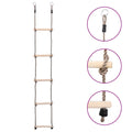 Ladder Met 5 Sporten 210 Cm Massief Grenenhout