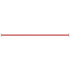 Rekstok 125 Cm Staal Rood