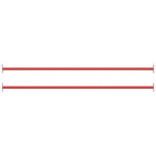 Rekstok 125 Cm Staal Rood