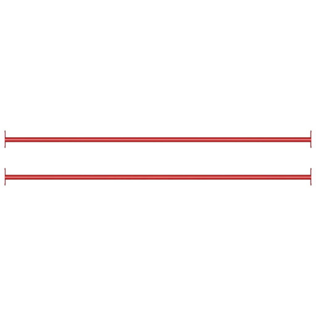 Rekstok 125 Cm Staal Rood
