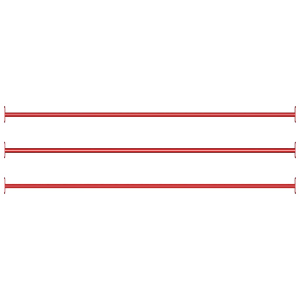 Rekstok 125 Cm Staal Rood