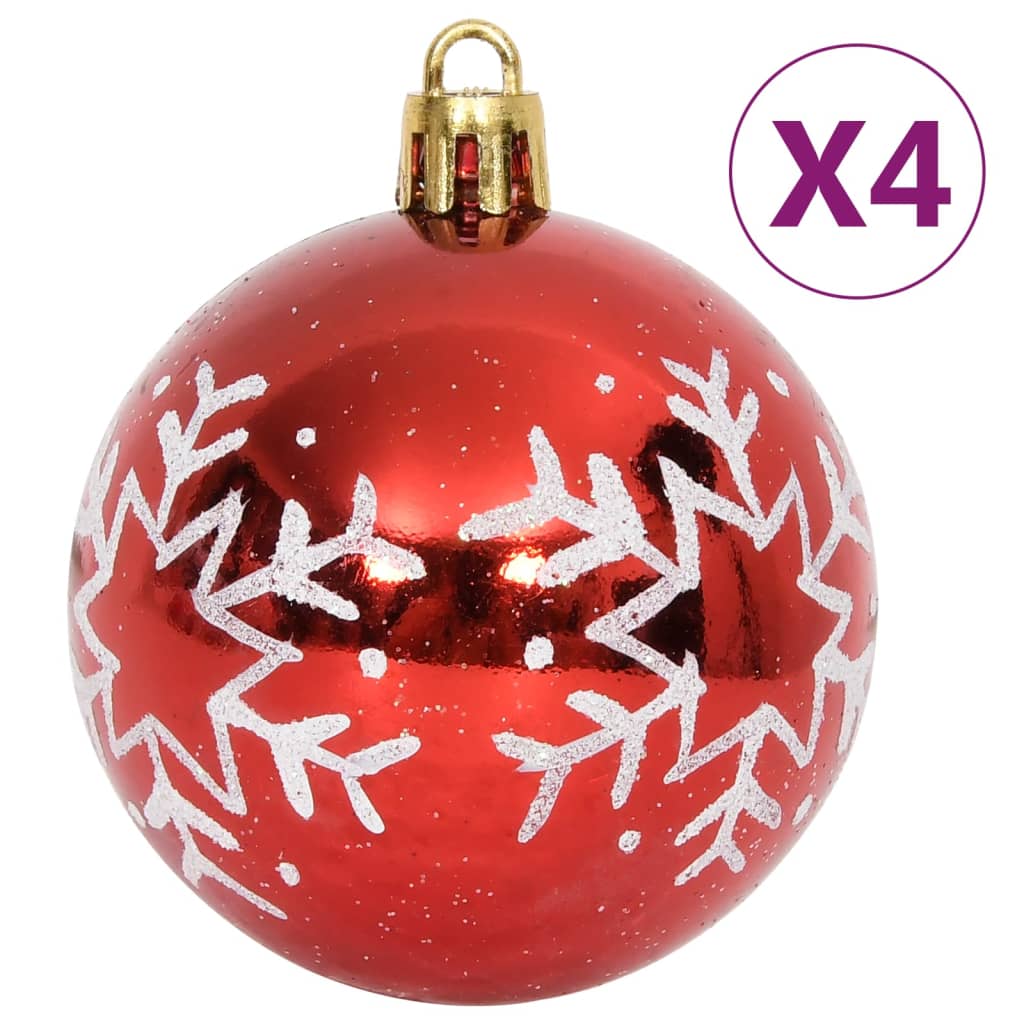 64-Delige Kerstballenset En Wit
