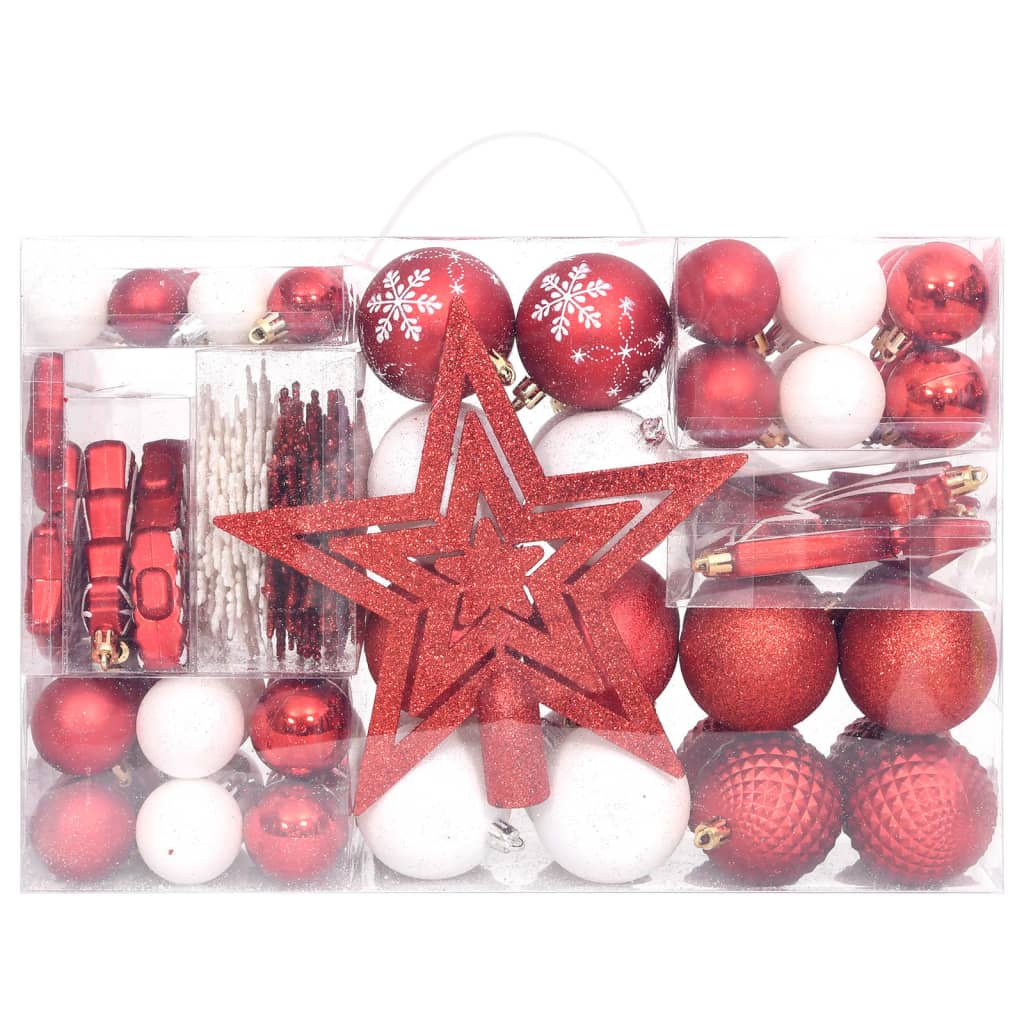 108-Delige Kerstballenset En Wit