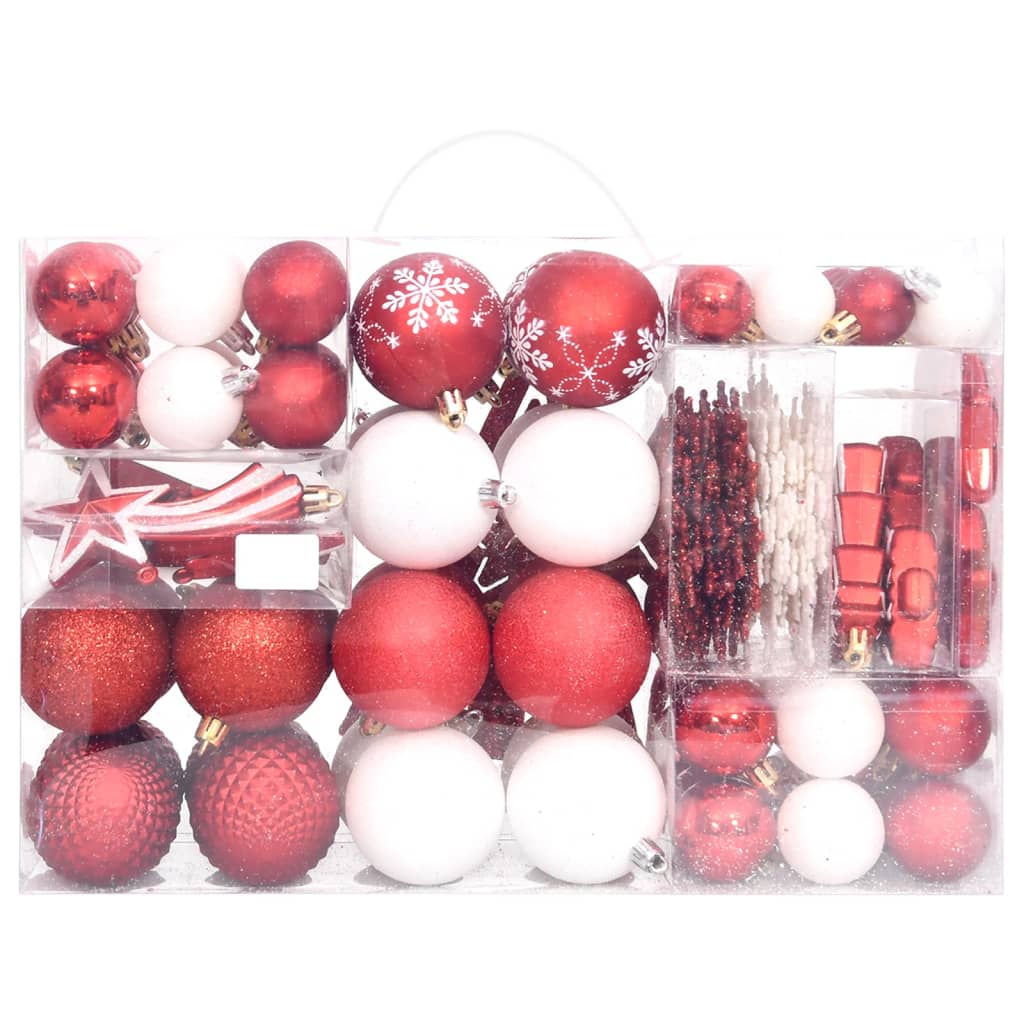 108-Delige Kerstballenset En Wit
