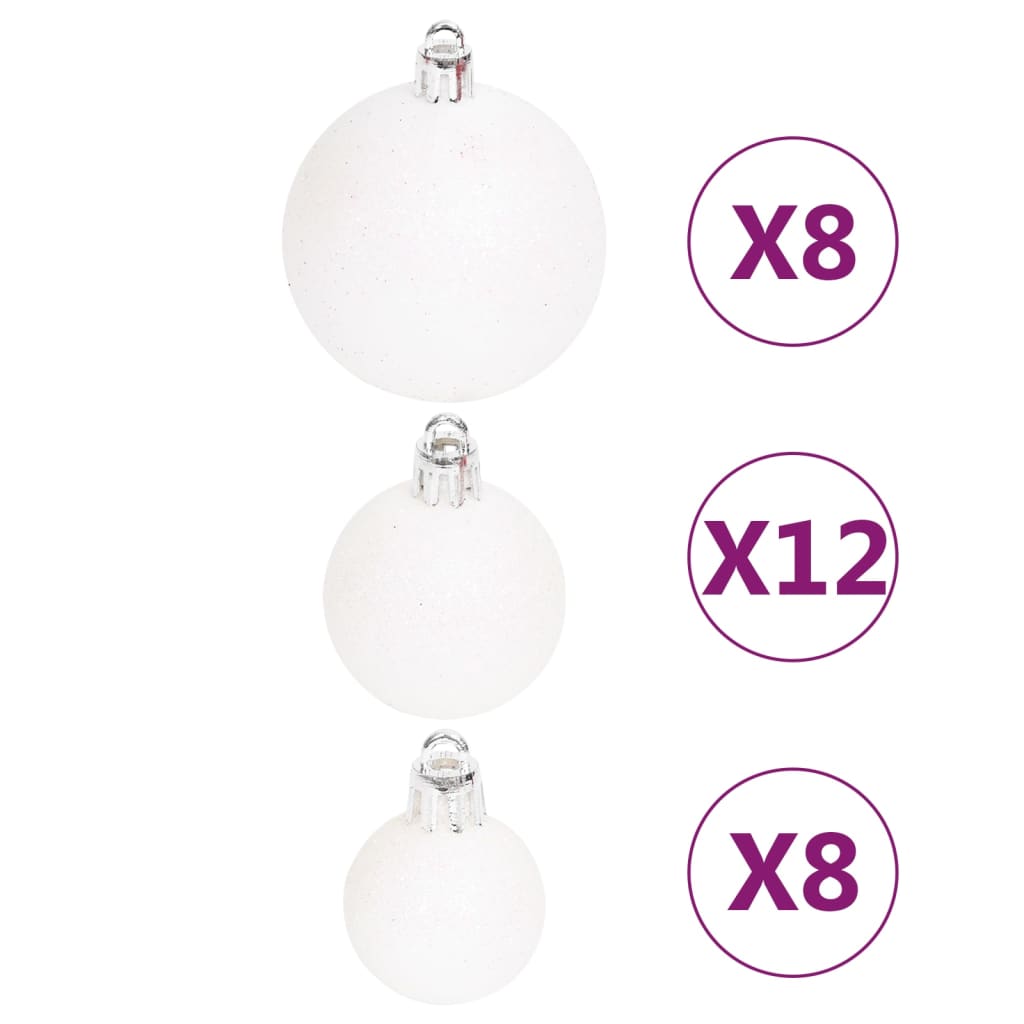 108-Delige Kerstballenset En Wit