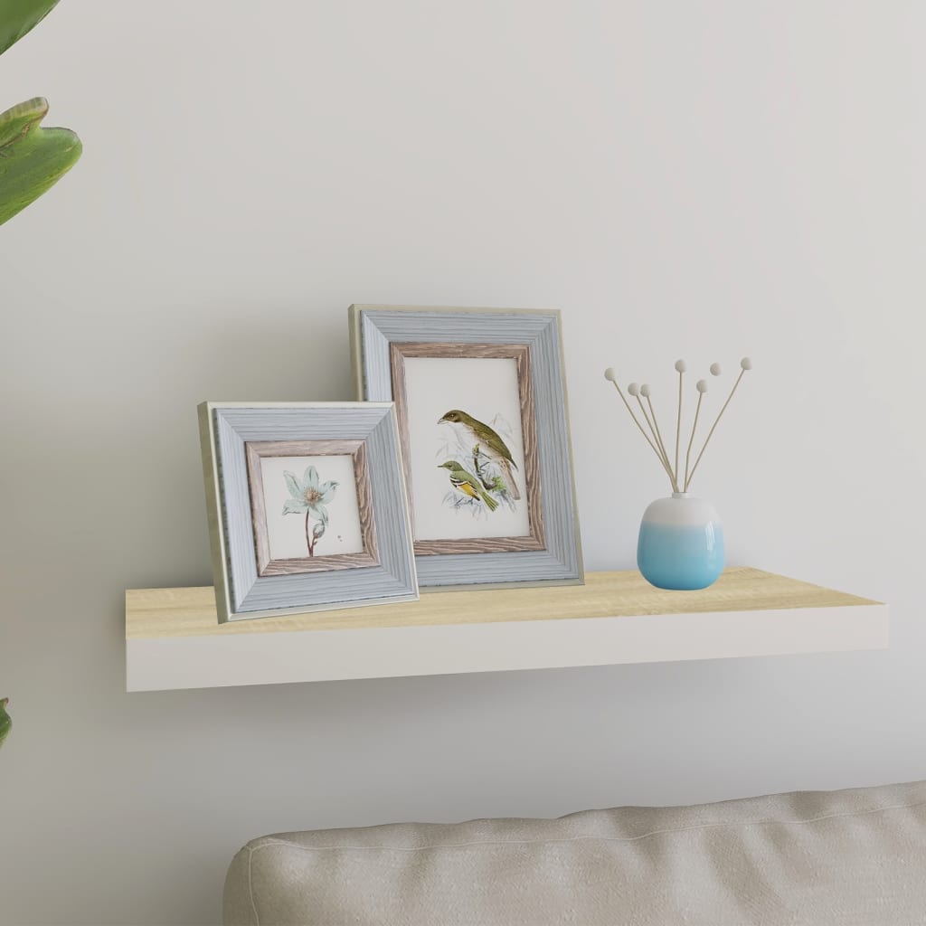 Wandschap Zwevend 23X23,5X3,8 Cm Mdf