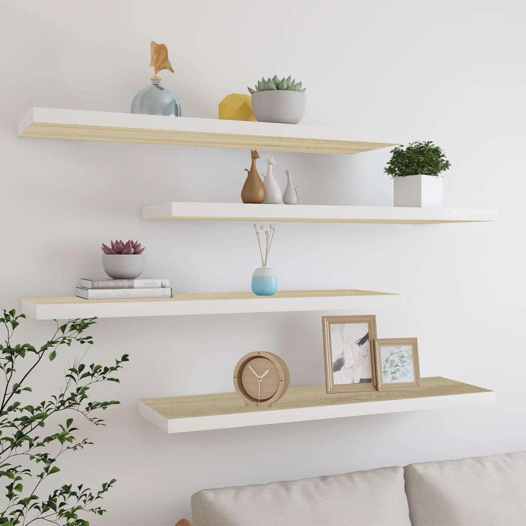 Wandschap Zwevend 23X23,5X3,8 Cm Mdf
