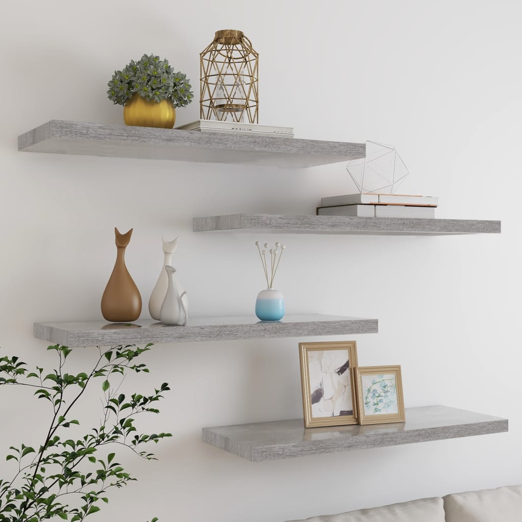 Wandschap Zwevend 23X23,5X3,8 Cm Mdf
