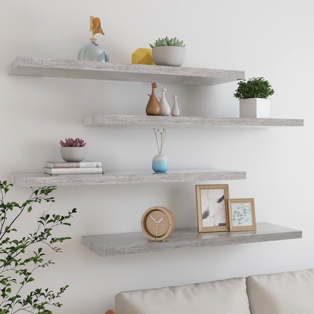 Wandschap Zwevend 23X23,5X3,8 Cm Mdf
