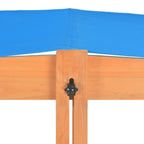 Zandbak Met Verstelbaar Dak 115X115X115 Cm Vurenhout