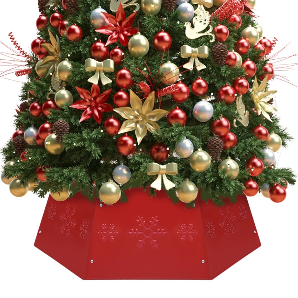 Kerstboomrok Ø68X25 Cm Zilverkleurig En Wit