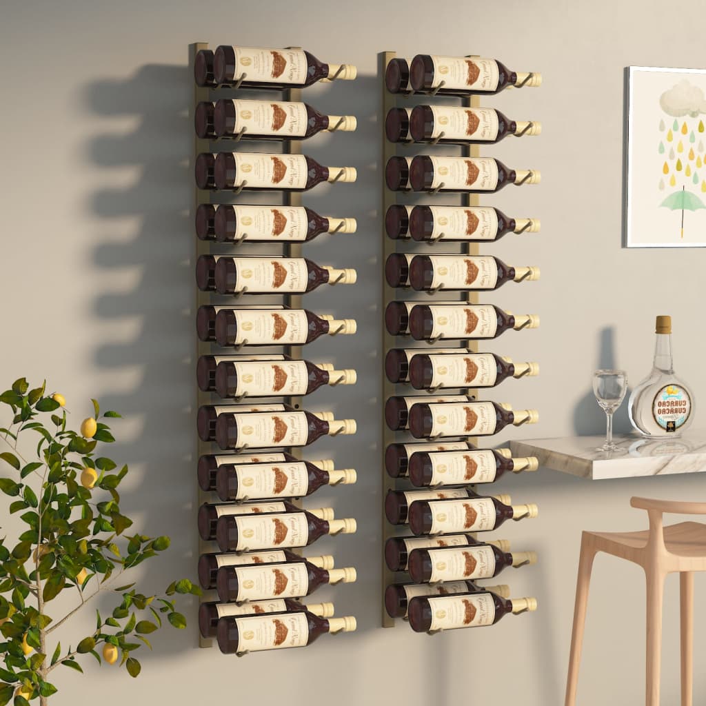 Wijnrek Voor 24 Flessen Wandmontage Ijzer