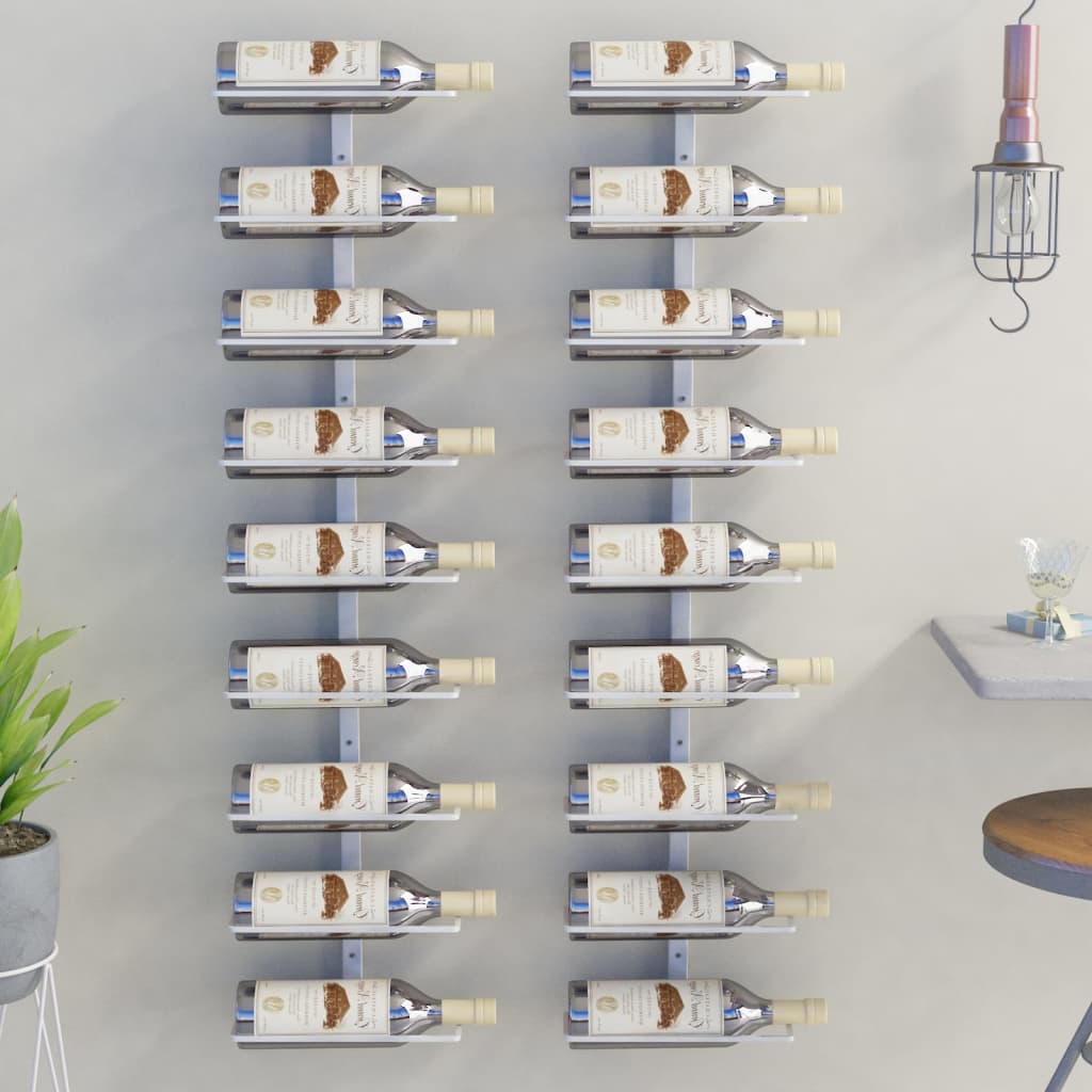 Wijnrek Voor 9 Flessen Wandmontage Ijzer