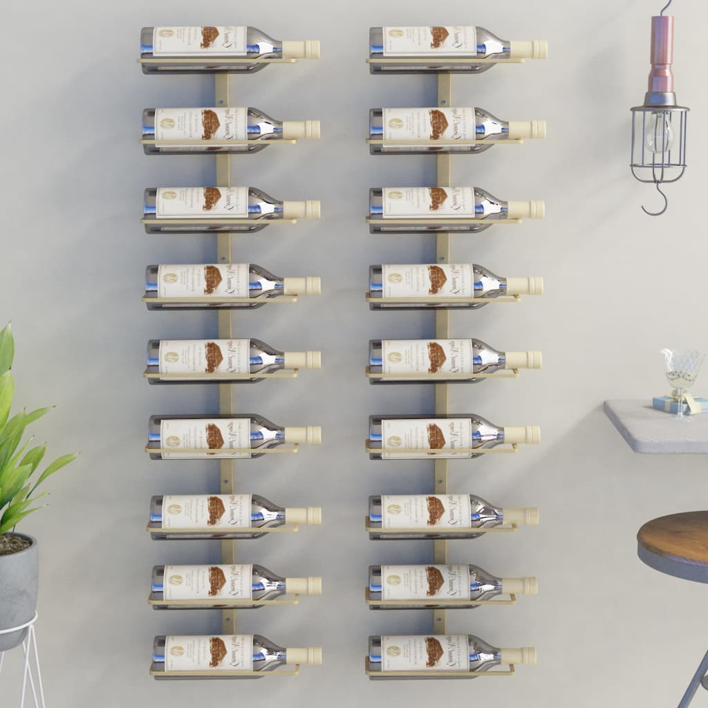 Wijnrek Voor 9 Flessen Wandmontage Ijzer