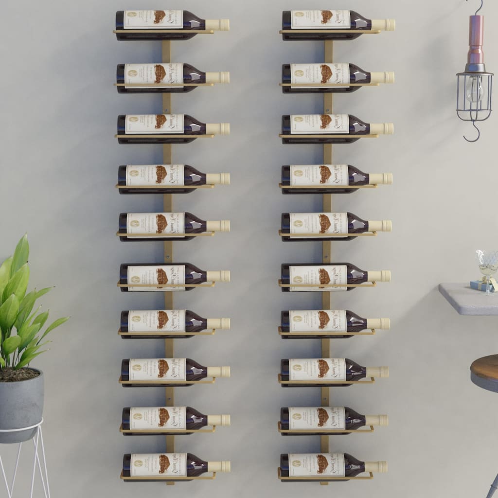 Wijnrek Voor 9 Flessen Wandmontage Ijzer