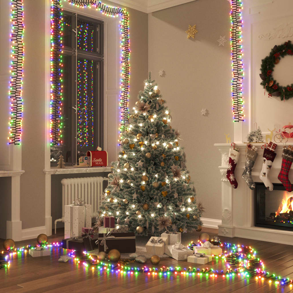 Lichtslinger Cluster Met 2000 Led's Pastel Meerkleurig Pvc
