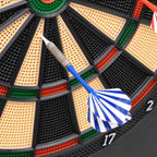 Dartbord Elektrisch Met Darts Polypropeen Zwart