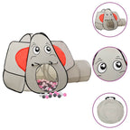 Kinderspeeltent Met 250 Ballen Olifant 174X86X101 Cm Grijs