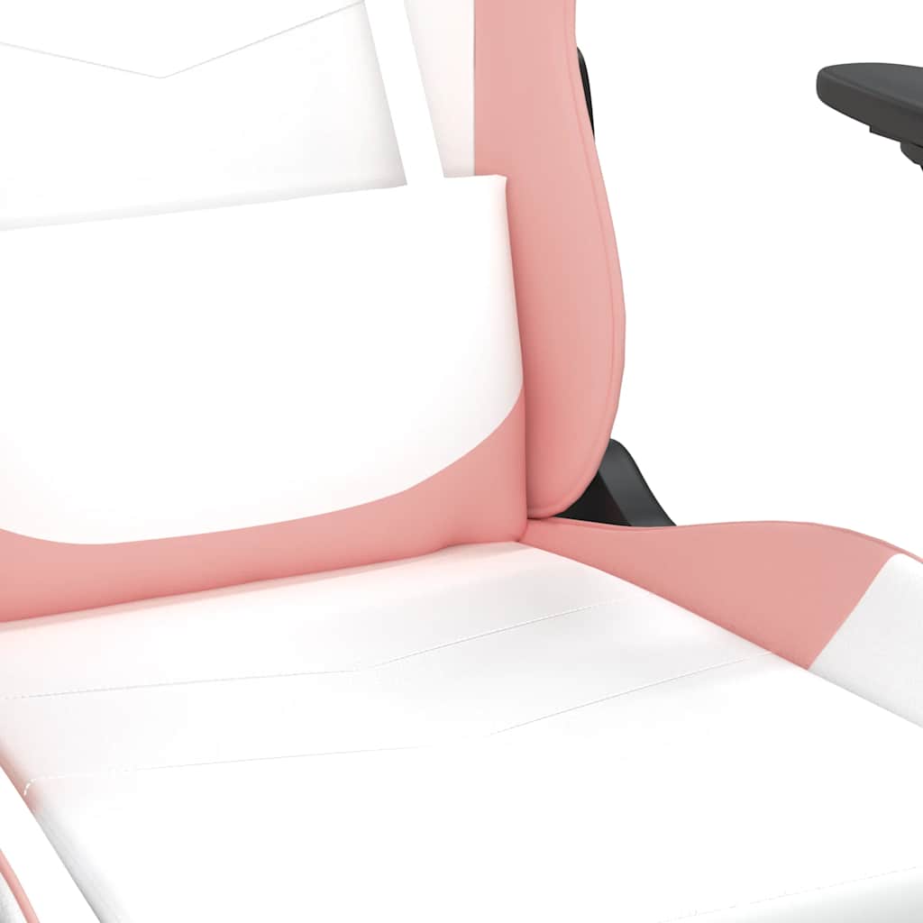 Massage Gamestoel Kunstleer Zwart En Roze
