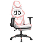 Massage Gamestoel Kunstleer Zwart En Roze