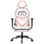 Massage Gamestoel Kunstleer Zwart En Roze