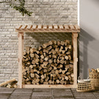 Haardhoutrek 108X64,5X109 Cm Massief Grenenhout