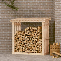 Haardhoutrek 108X64,5X109 Cm Massief Grenenhout