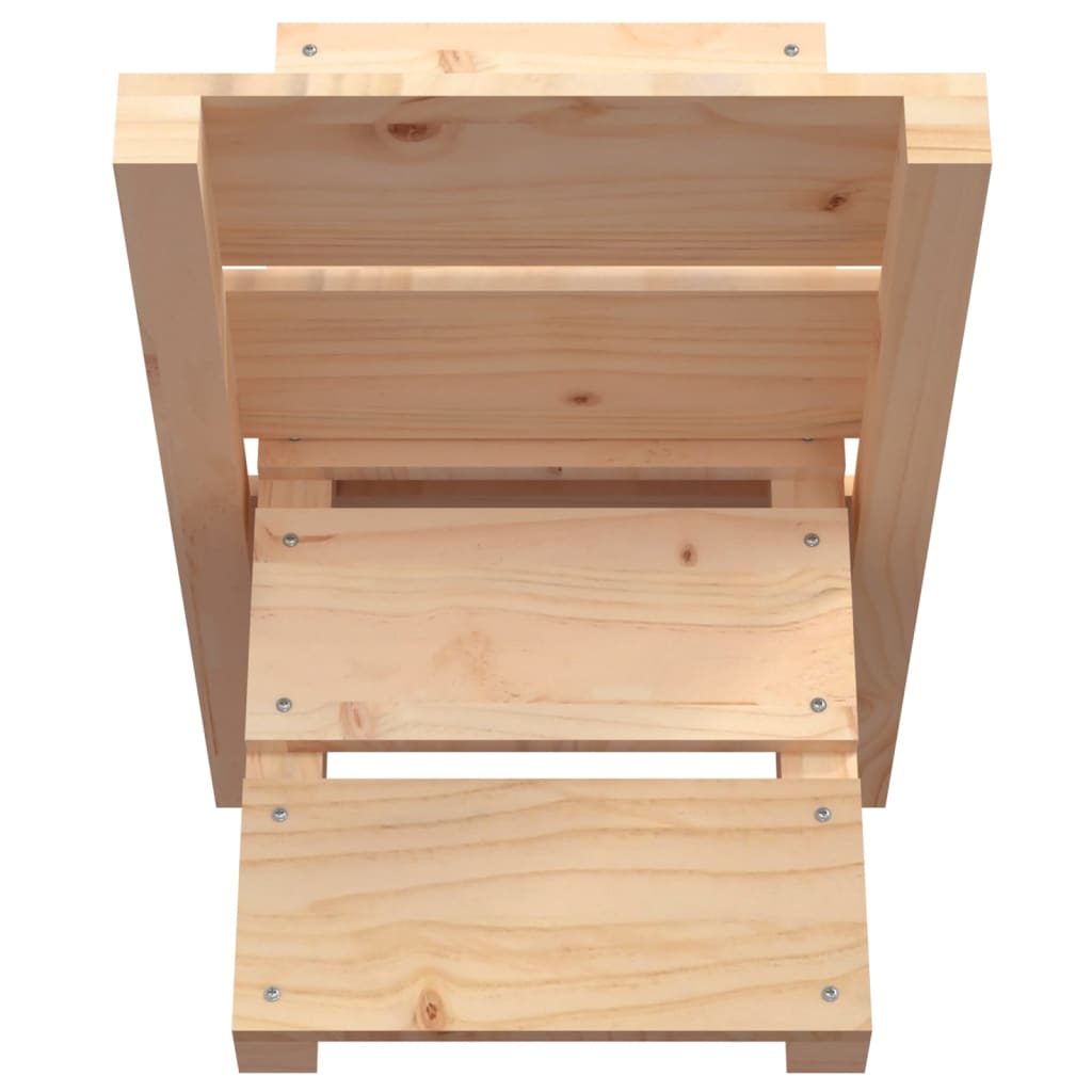Houtblokhouder 47X39,5X48 Cm Massief Grenenhout