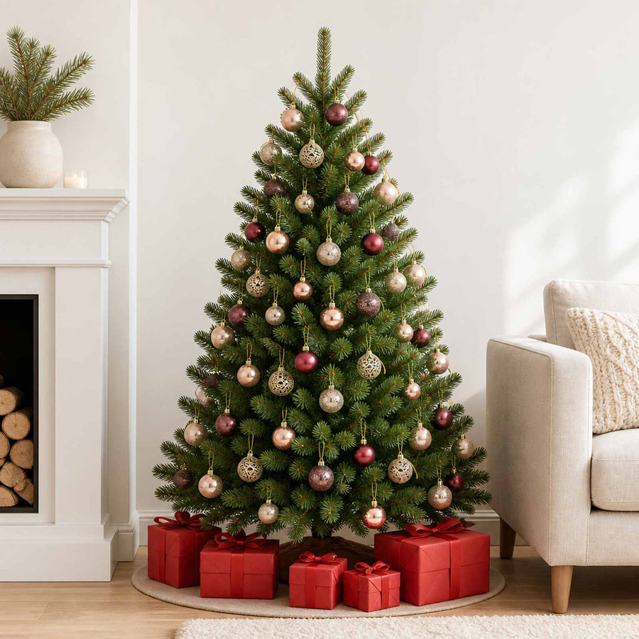 100-Delige Kerstballenset — Champagne