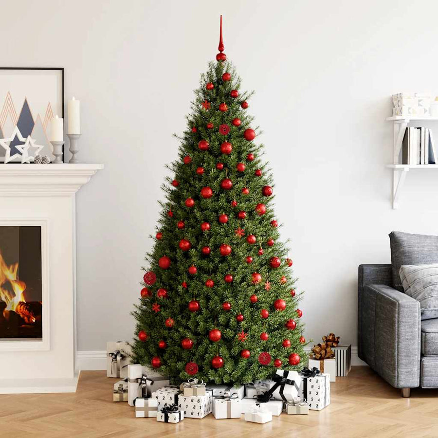 112-Delige Kerstballenset Polystyreen Rood Groen En Goudkleurig — Rood