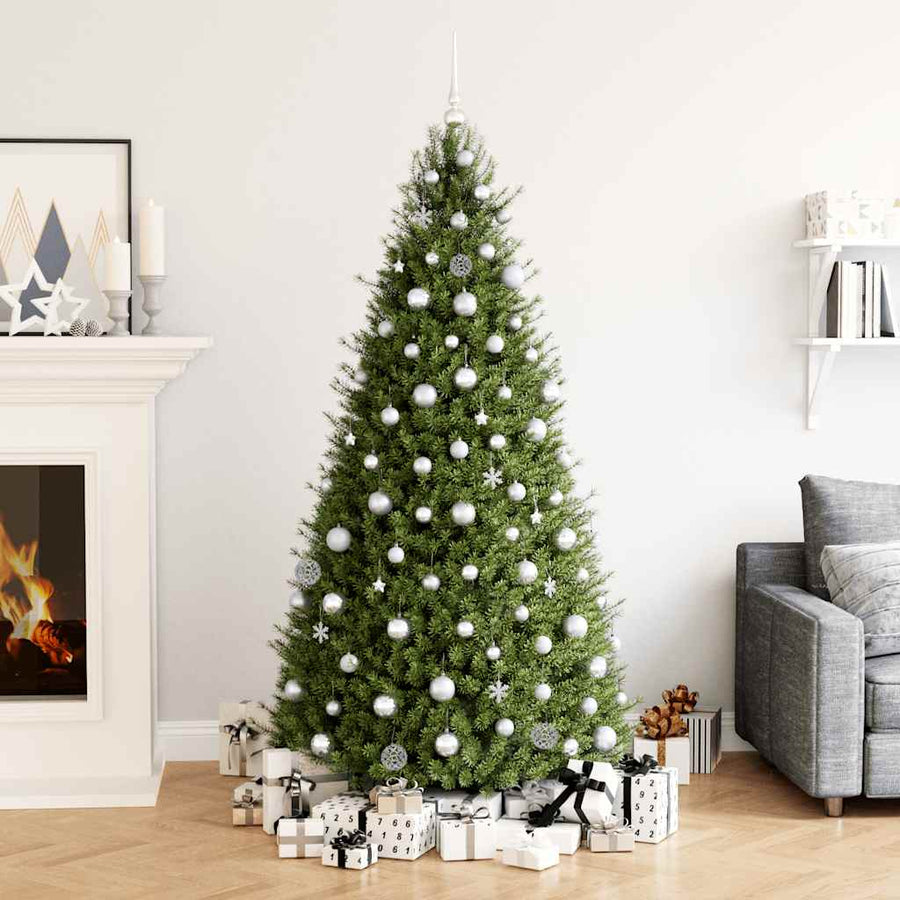 112-Delige Kerstballenset Polystyreen Rood Groen En Goudkleurig — Zilver