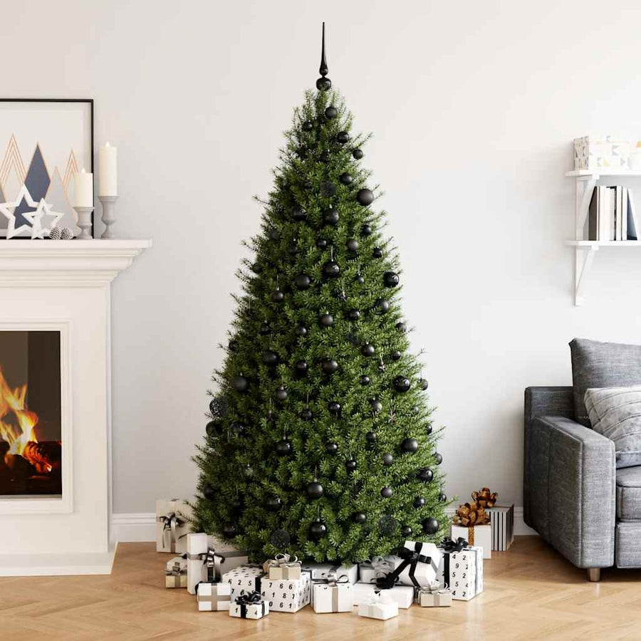 112-Delige Kerstballenset Polystyreen Rood Groen En Goudkleurig — Zwart