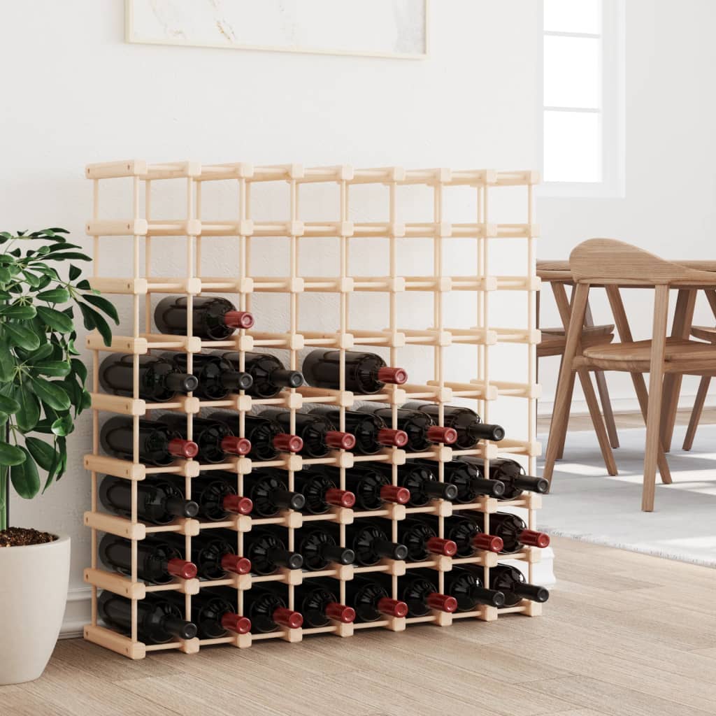 Wijnrek Voor 120 Flessen 112,5X23X123,5Cm Massief Grenenhout