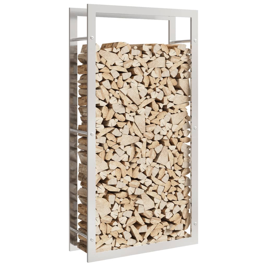 Haardhoutrek 80X28X154 Cm Roestvrij Staal