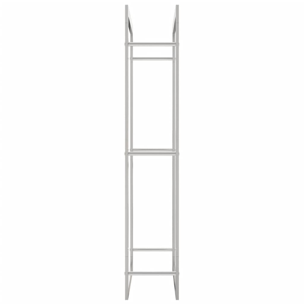 Haardhoutrek 80X28X154 Cm Roestvrij Staal