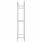 Haardhoutrek 80X28X154 Cm Roestvrij Staal