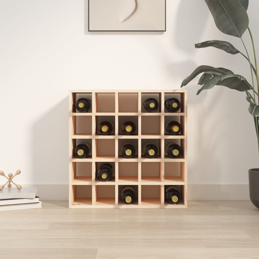Wijnkast 56X25X56 Cm Massief Grenenhout