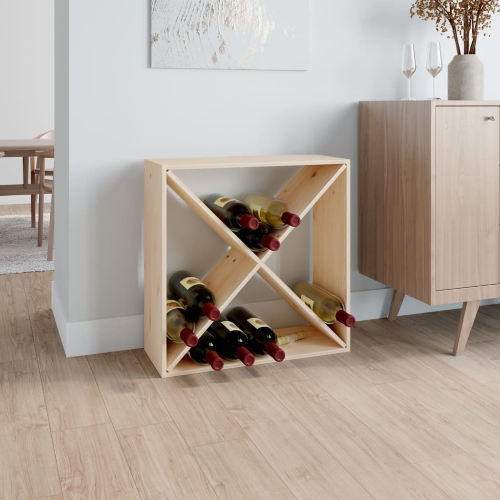 Wijnkast 56X25X56 Cm Massief Grenenhout