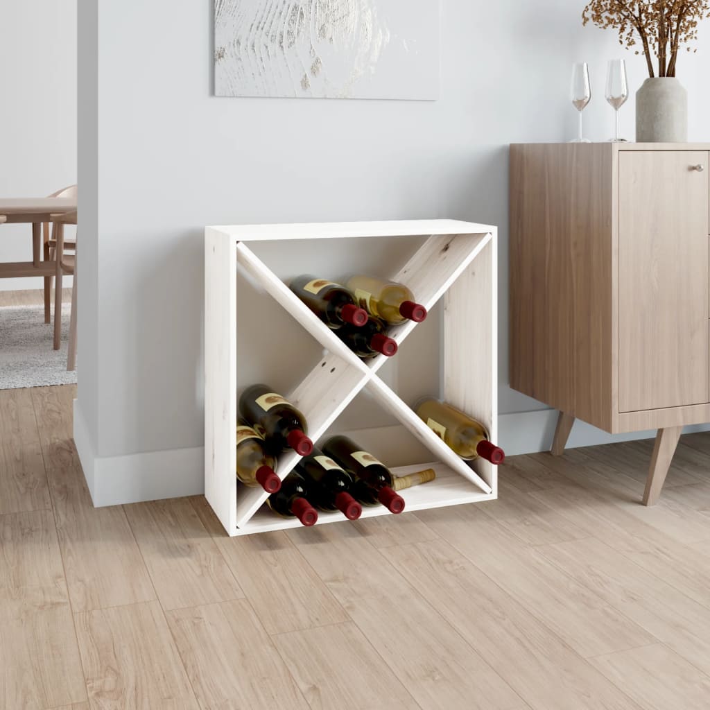 Wijnkast 56X25X56 Cm Massief Grenenhout