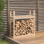 Haardhoutrek 110X35X108,5 Cm Massief Grenenhout Zwart