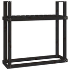 Haardhoutrek 110X35X108,5 Cm Massief Grenenhout Zwart