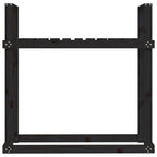 Haardhoutrek 110X35X108,5 Cm Massief Grenenhout Zwart