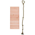 Klimwand Met Touw 44,5X5X108 Cm Massief Douglashout