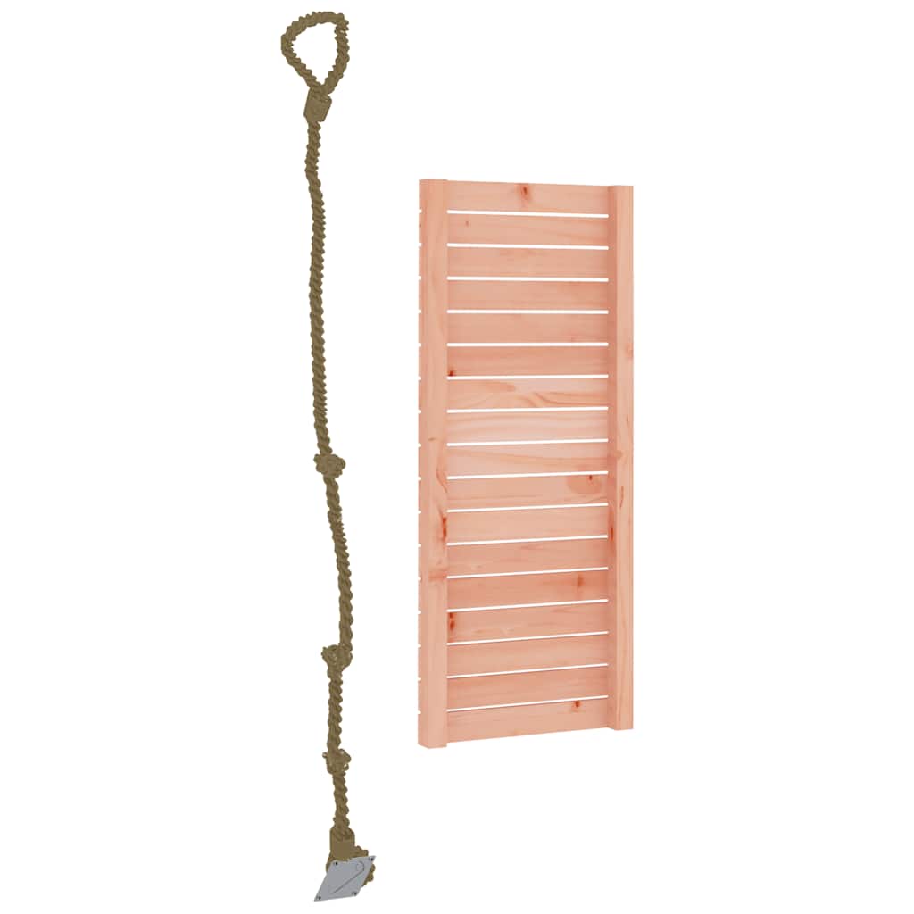 Klimwand Met Touw 44,5X5X108 Cm Massief Douglashout