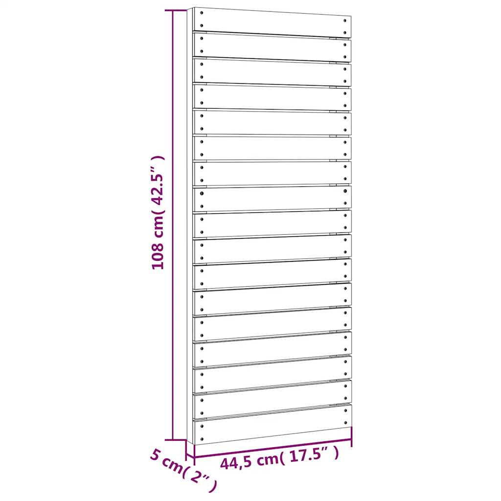 Klimwand Met Touw 44,5X5X108 Cm Geïmpregneerd Grenenhout