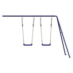 Schommels 2 St 265X156,5X155,5 Cm Blauw Polypropeen