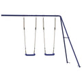 Schommels 2 St 265X185X188 Cm Blauw Polypropeen