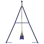 Schommels 2 St 265X185X188 Cm Blauw Polypropeen