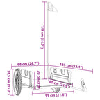 Fietstrailer Oxford Stof En Ijzer