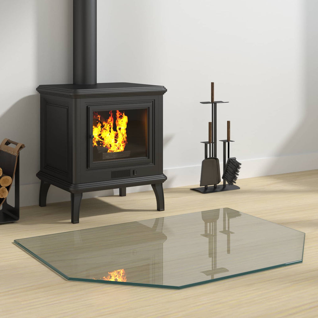 Vuurplaats Glazen Plaat Transparant Glas